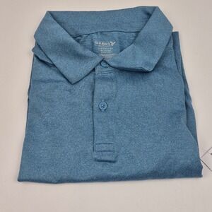 Old Navy Active Polo Shirt Go-Dry Cool Athletic Blue Boys XL (14-16) Uniform NWT